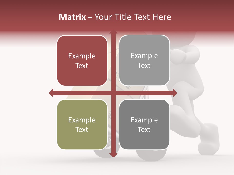 Postman Icon Shopping PowerPoint Template