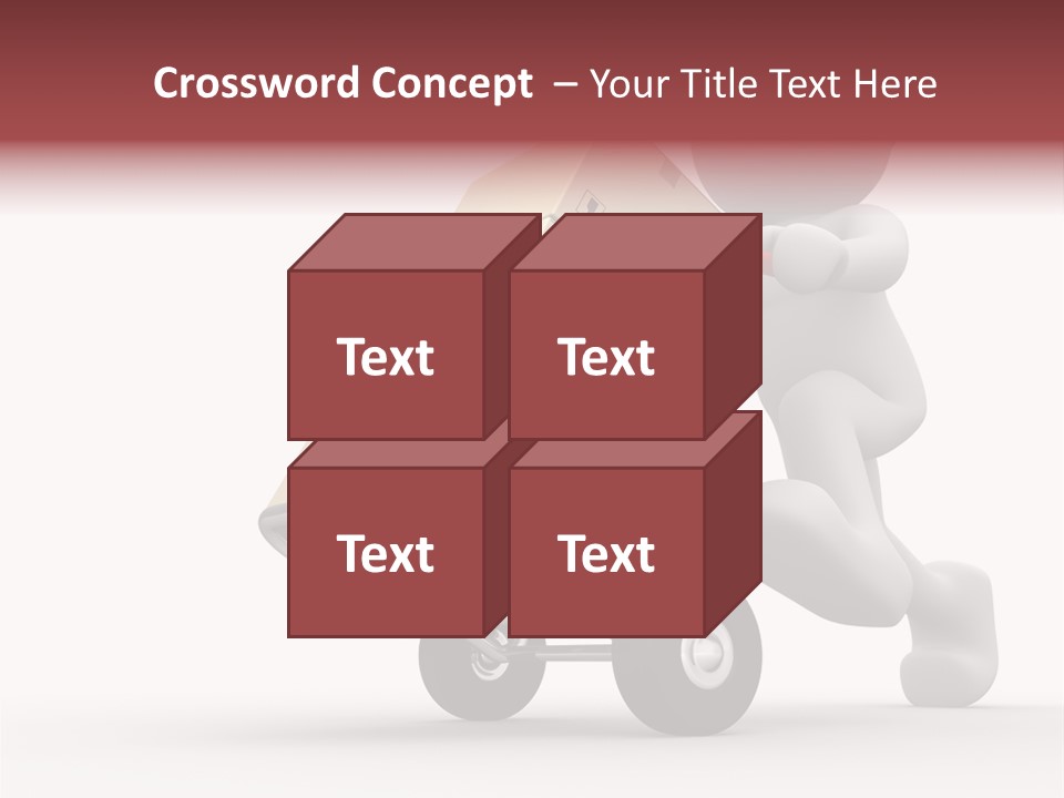 Postman Icon Shopping PowerPoint Template