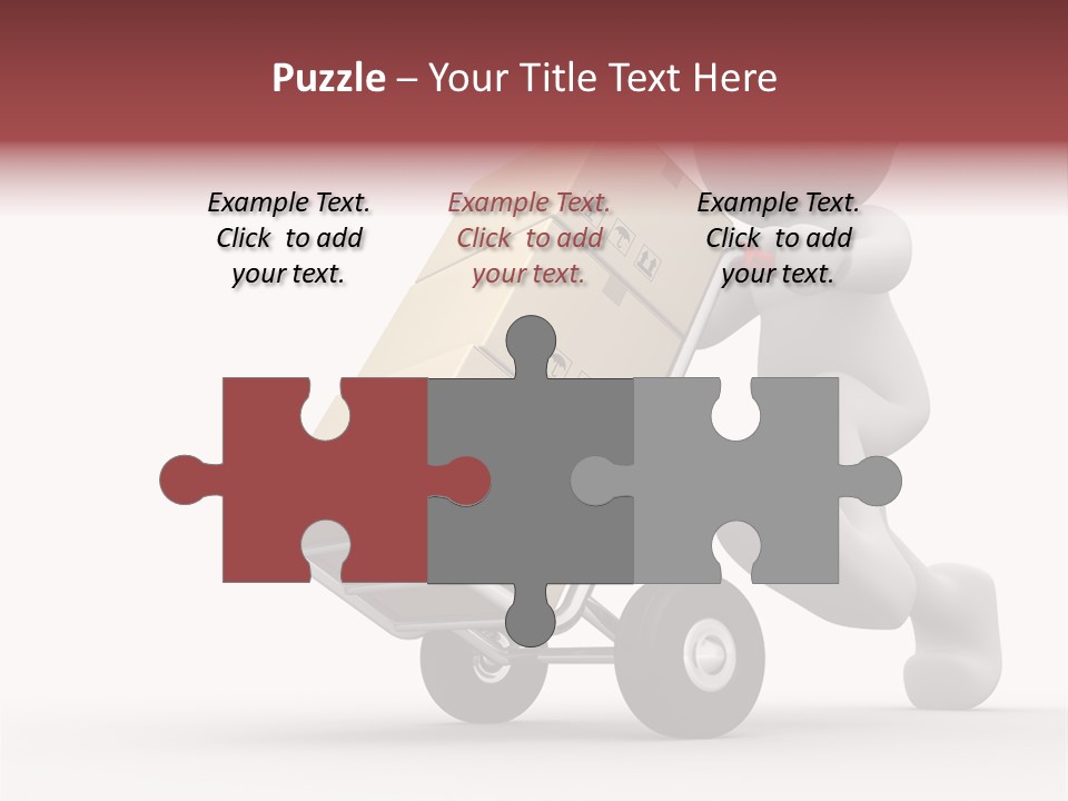 Postman Icon Shopping PowerPoint Template