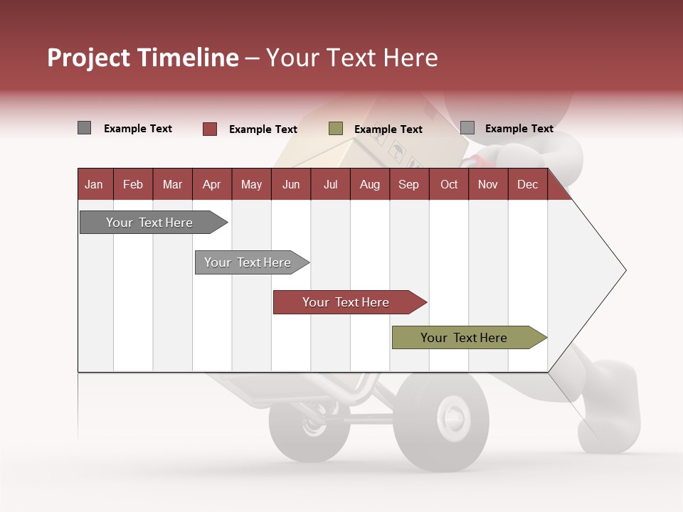 Postman Icon Shopping PowerPoint Template
