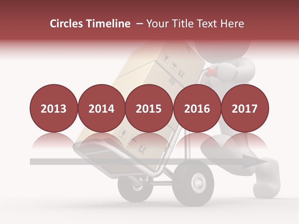 Postman Icon Shopping PowerPoint Template