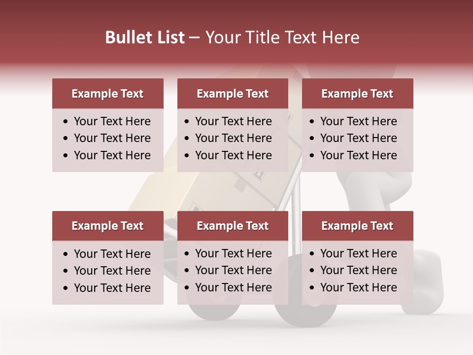 Postman Icon Shopping PowerPoint Template