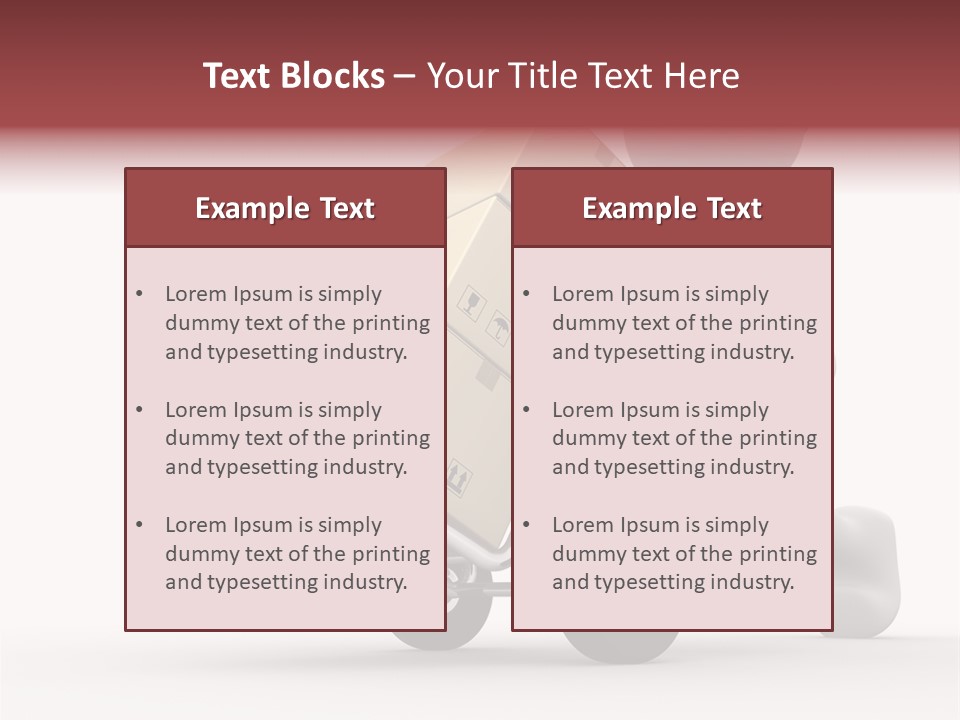 Postman Icon Shopping PowerPoint Template