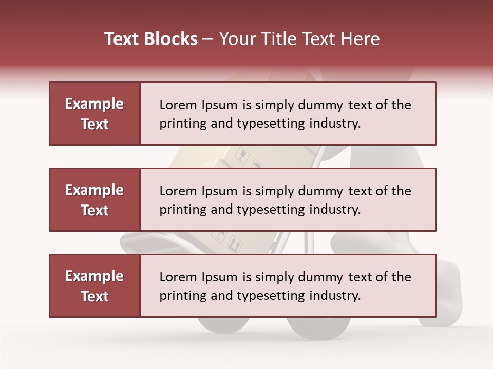 Postman Icon Shopping PowerPoint Template