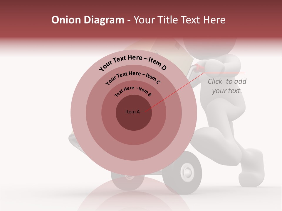 Postman Icon Shopping PowerPoint Template