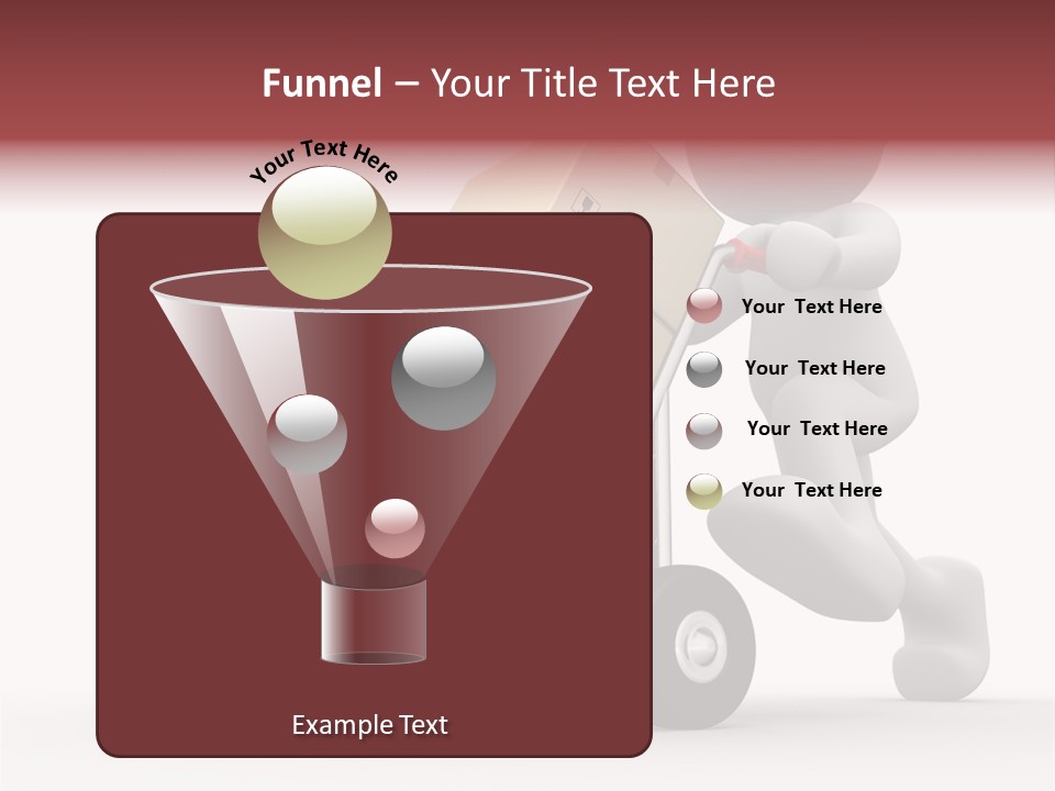 Postman Icon Shopping PowerPoint Template