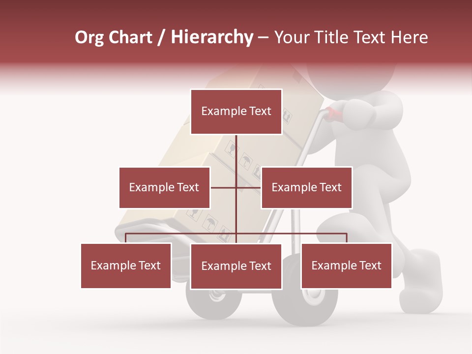 Postman Icon Shopping PowerPoint Template