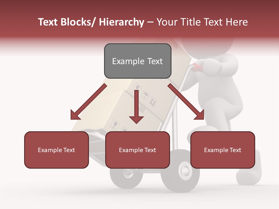 Postman Icon Shopping PowerPoint Template