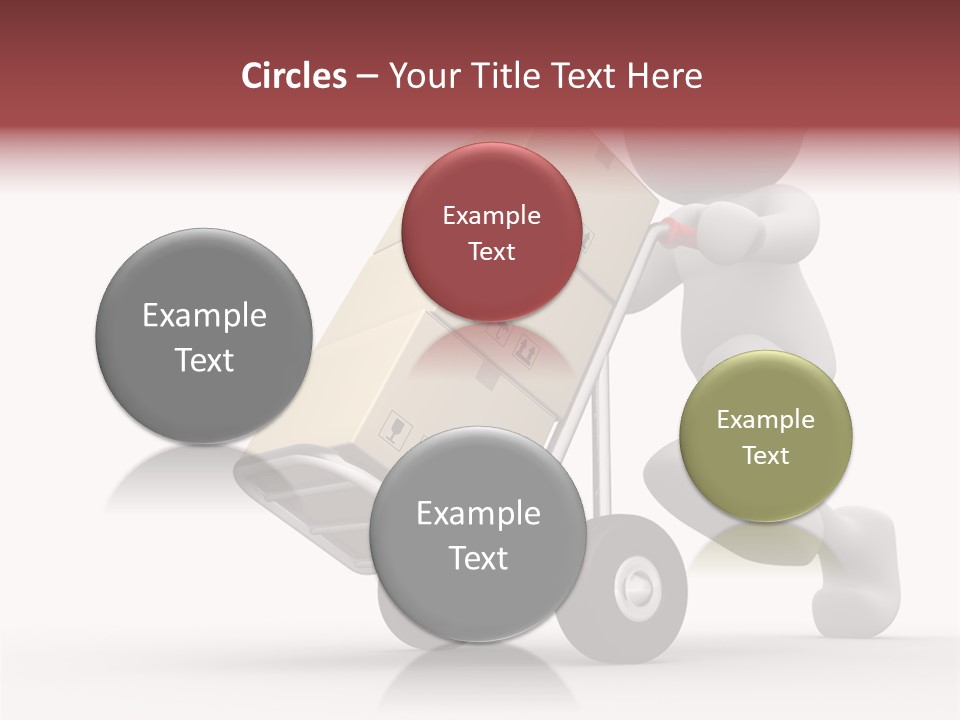 Postman Icon Shopping PowerPoint Template