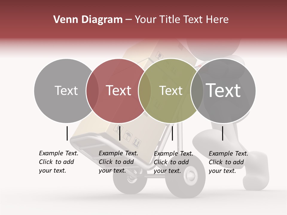Postman Icon Shopping PowerPoint Template