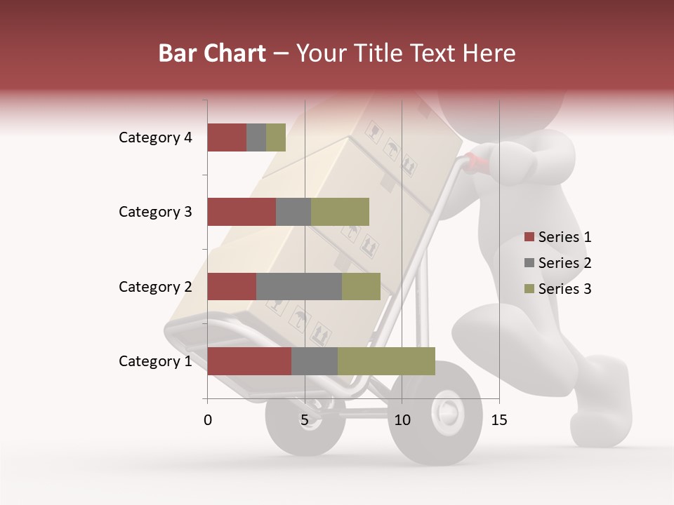 Postman Icon Shopping PowerPoint Template