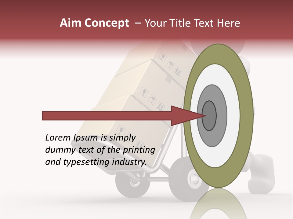 Postman Icon Shopping PowerPoint Template