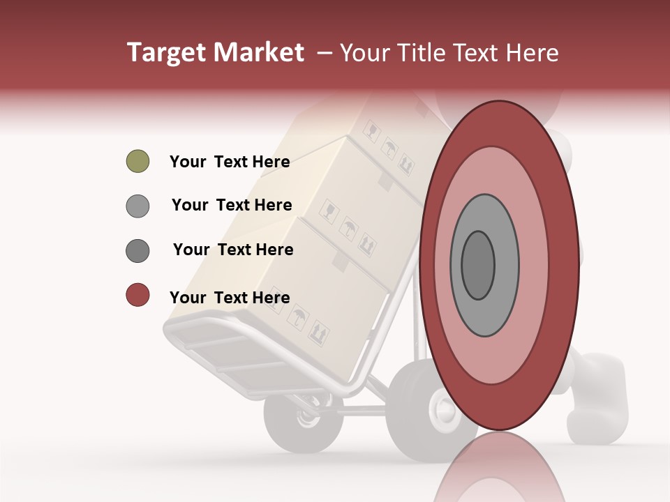 Postman Icon Shopping PowerPoint Template