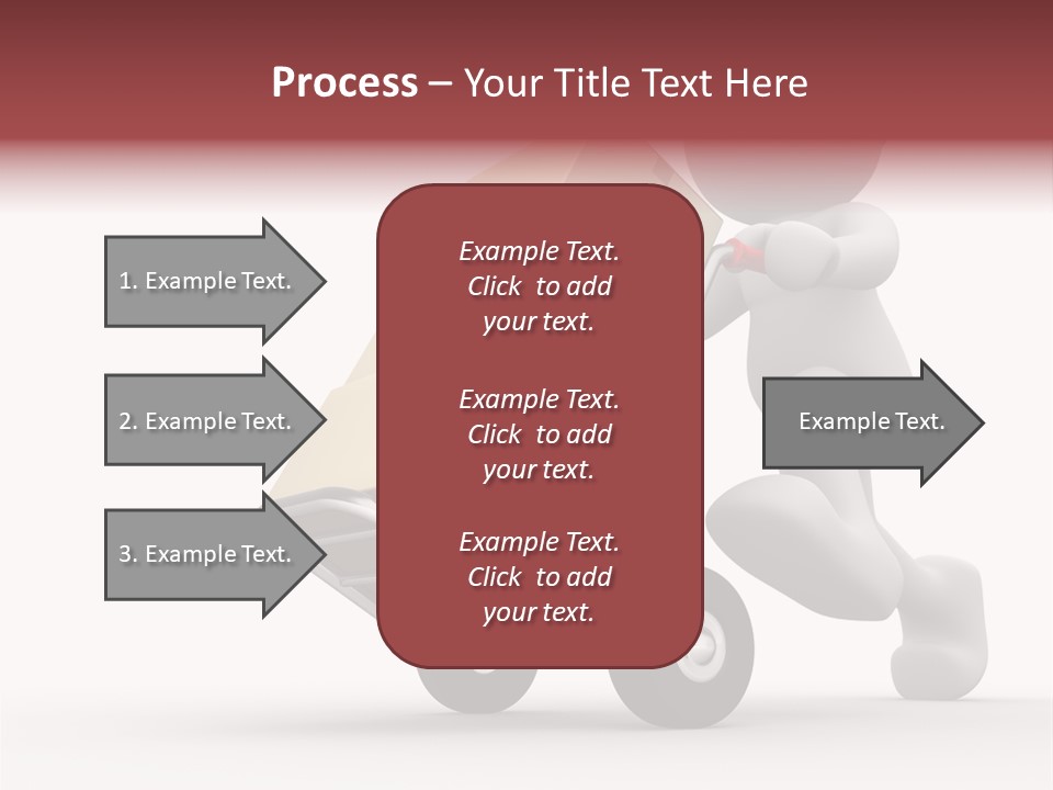 Postman Icon Shopping PowerPoint Template