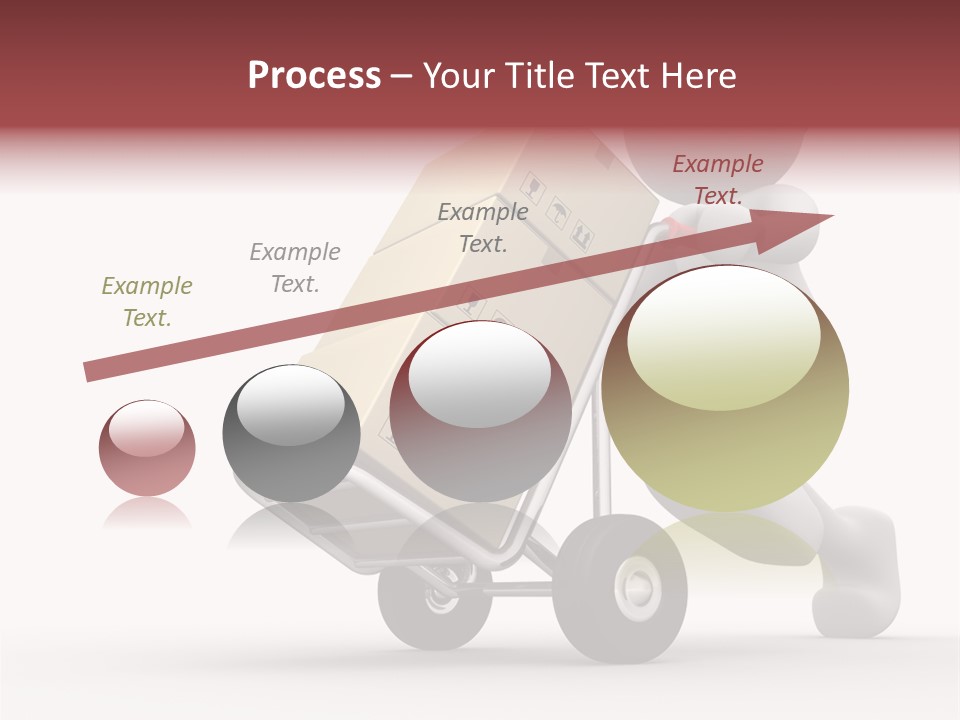 Postman Icon Shopping PowerPoint Template