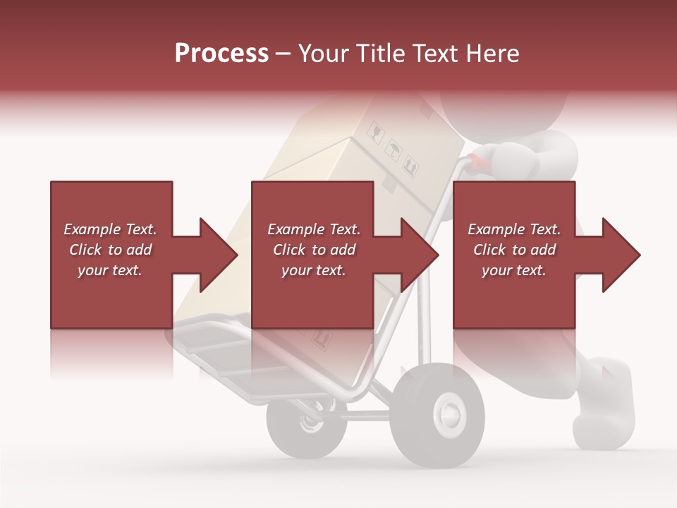 Postman Icon Shopping PowerPoint Template