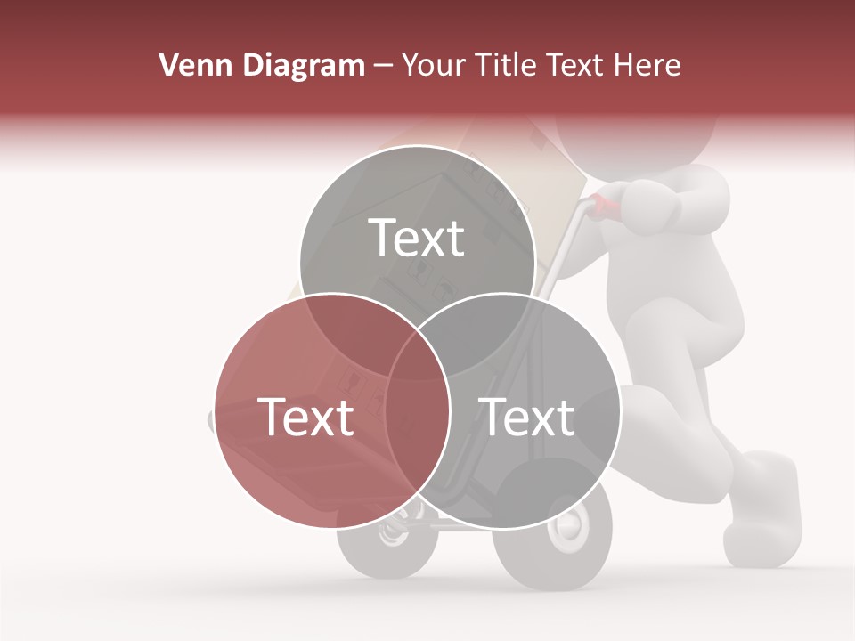 Postman Icon Shopping PowerPoint Template