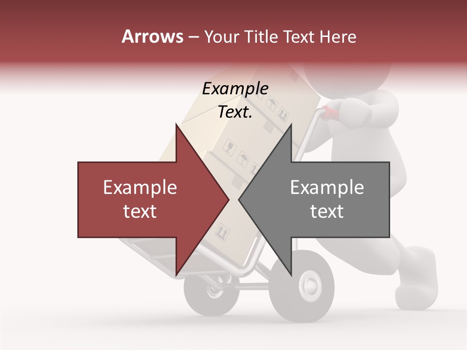 Postman Icon Shopping PowerPoint Template