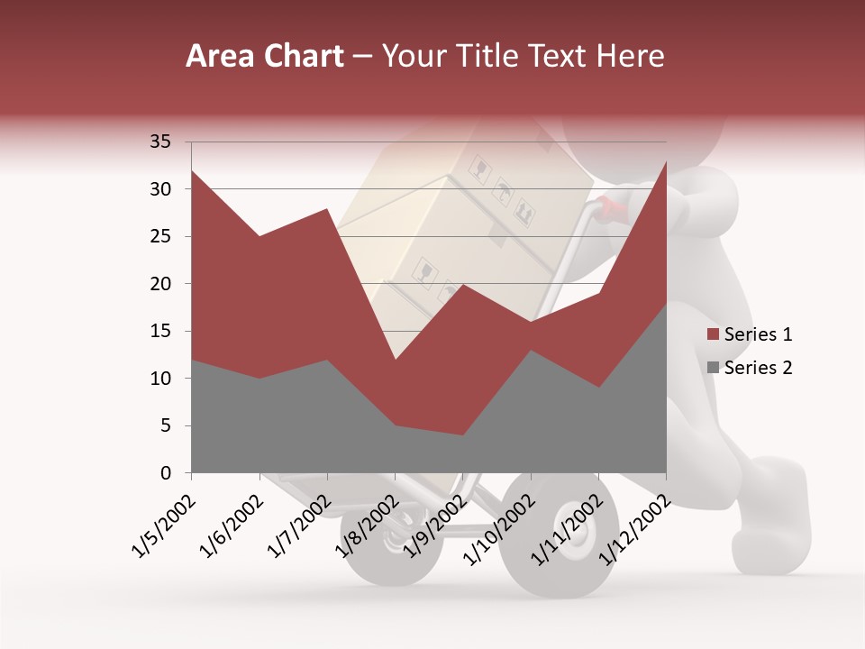 Postman Icon Shopping PowerPoint Template