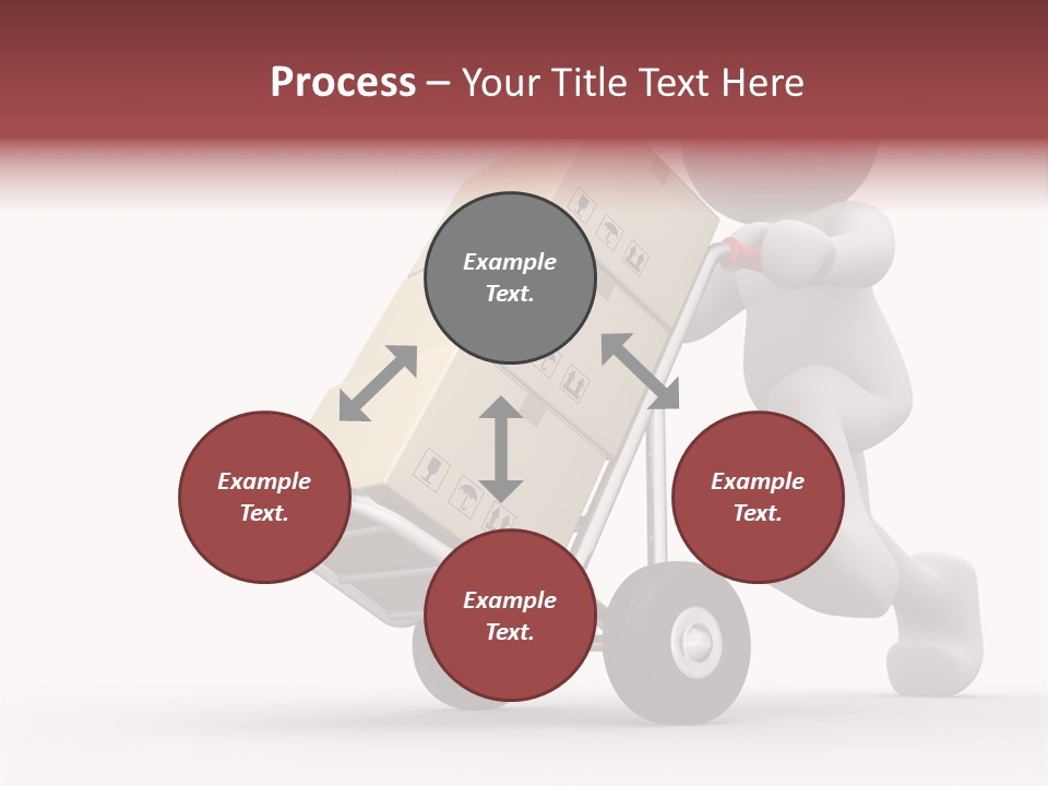 Postman Icon Shopping PowerPoint Template