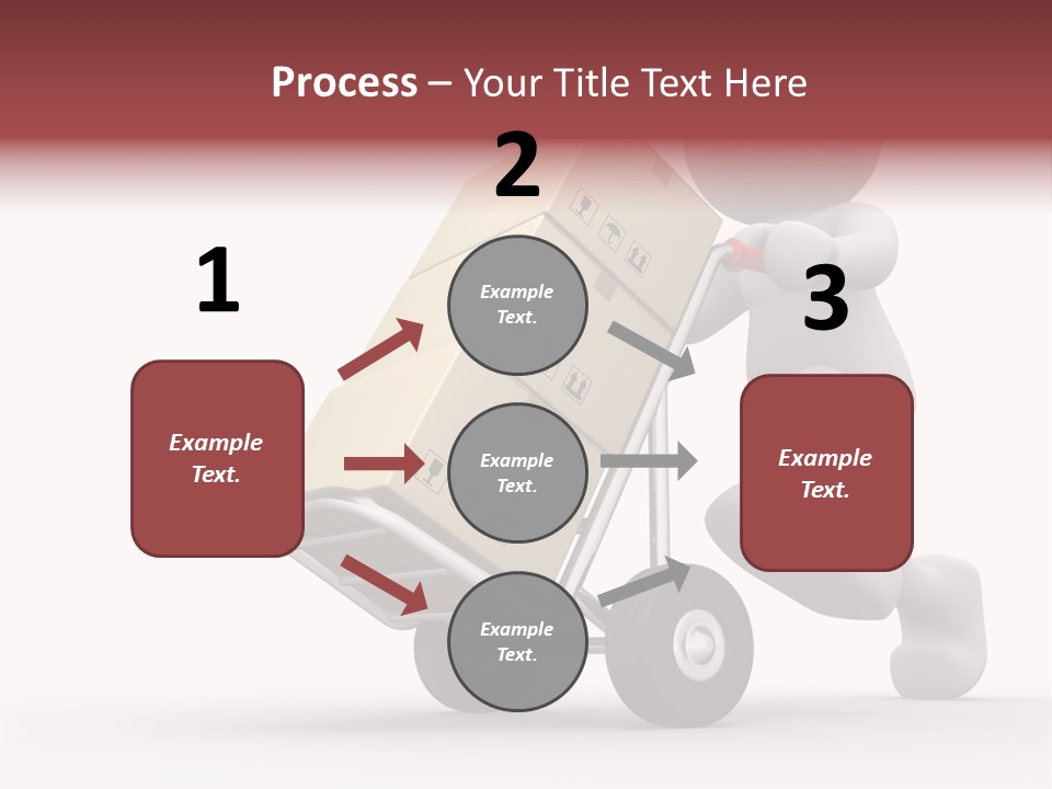 Postman Icon Shopping PowerPoint Template