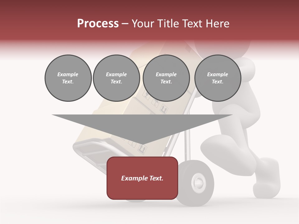 Postman Icon Shopping PowerPoint Template