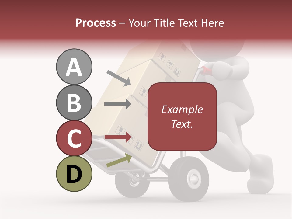 Postman Icon Shopping PowerPoint Template