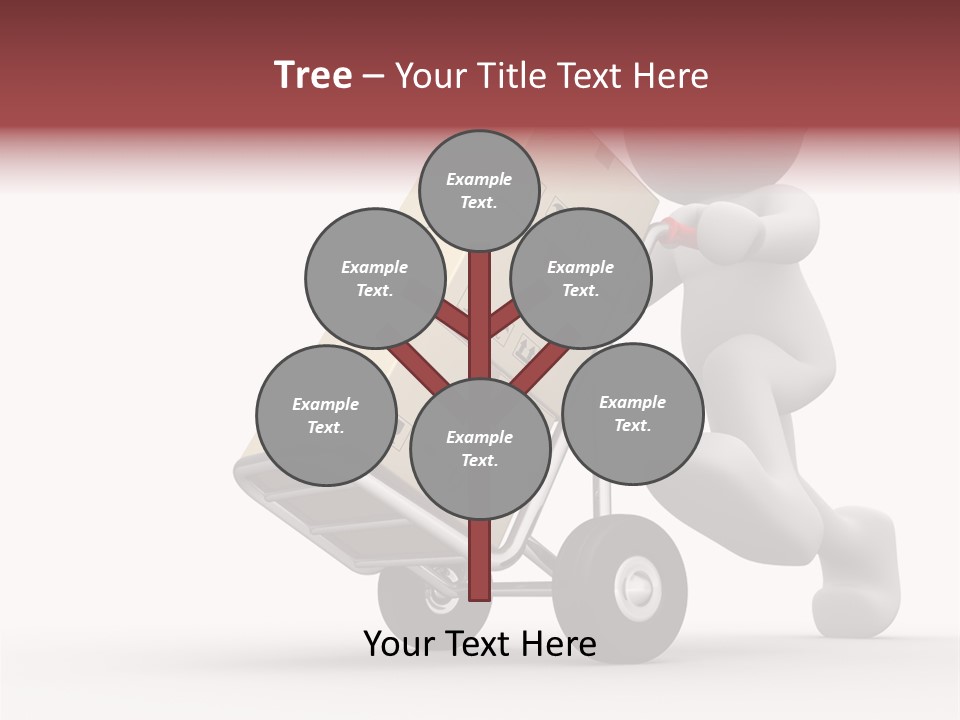 Postman Icon Shopping PowerPoint Template