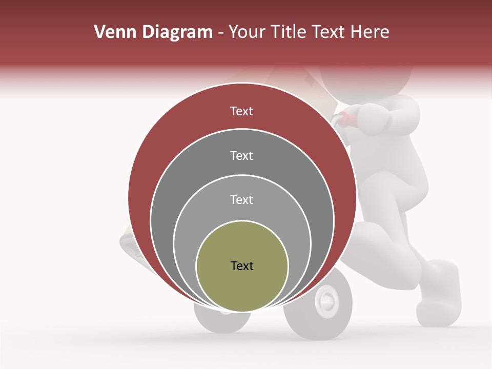Postman Icon Shopping PowerPoint Template