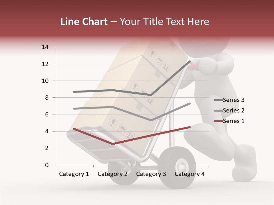 Postman Icon Shopping PowerPoint Template