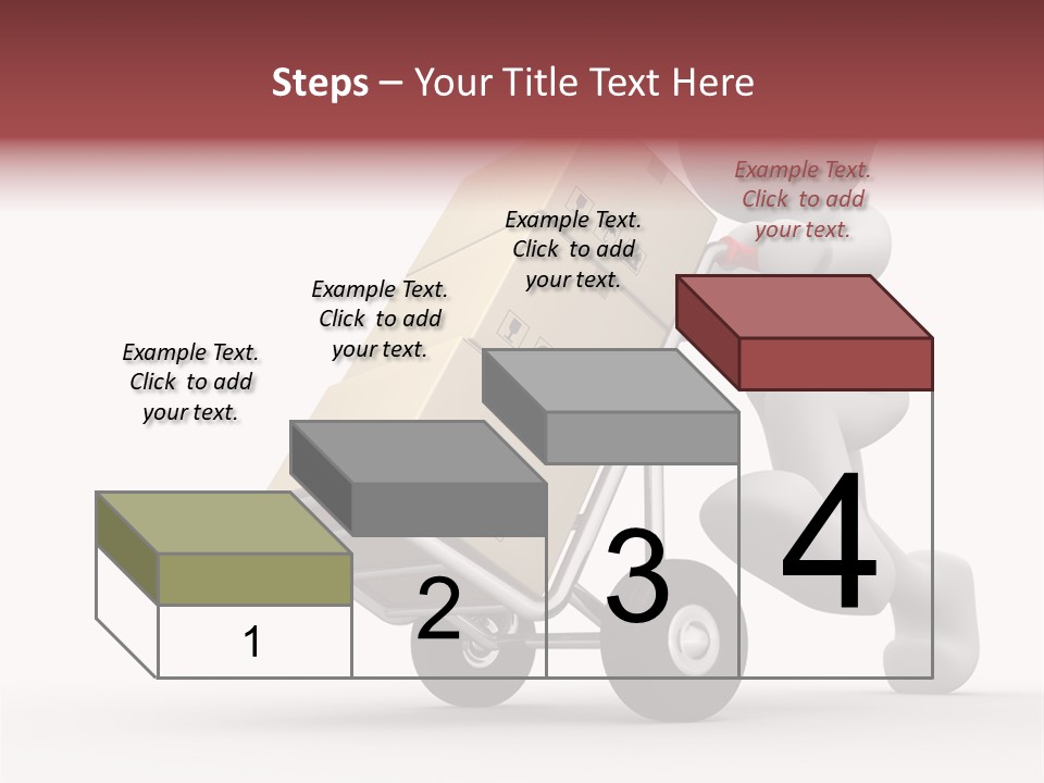 Postman Icon Shopping PowerPoint Template
