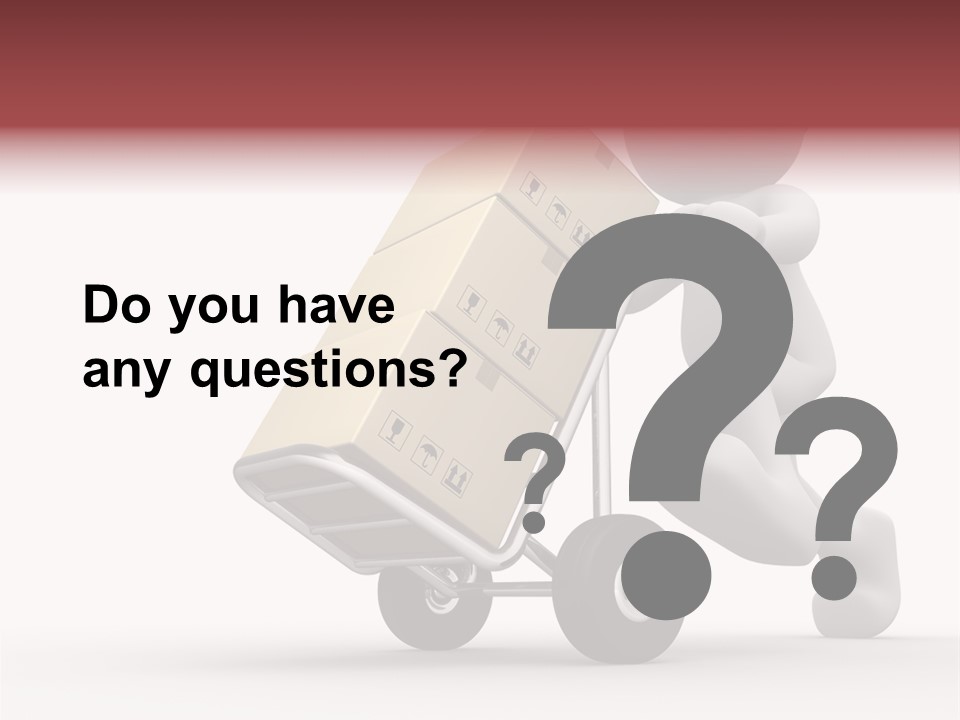 Postman Icon Shopping PowerPoint Template