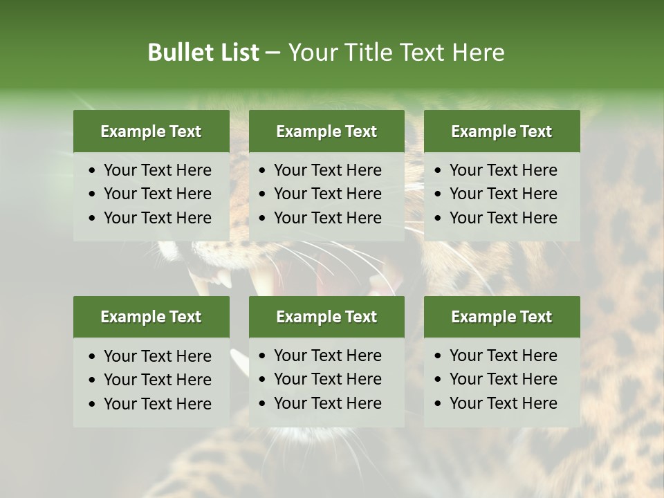 Whiskers Dangerous Mammal PowerPoint Template