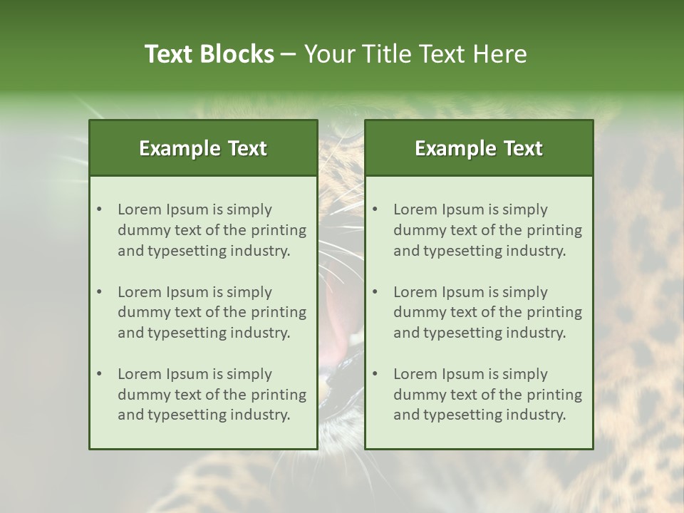 Whiskers Dangerous Mammal PowerPoint Template