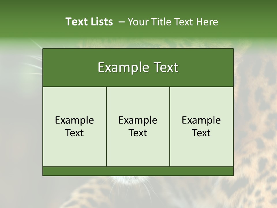 Whiskers Dangerous Mammal PowerPoint Template