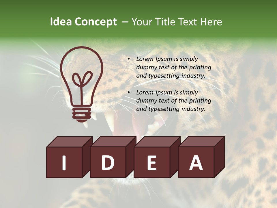 Whiskers Dangerous Mammal PowerPoint Template