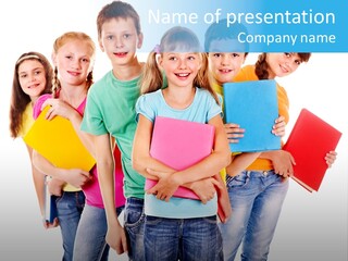 Kid Cheerful Friendship PowerPoint Template