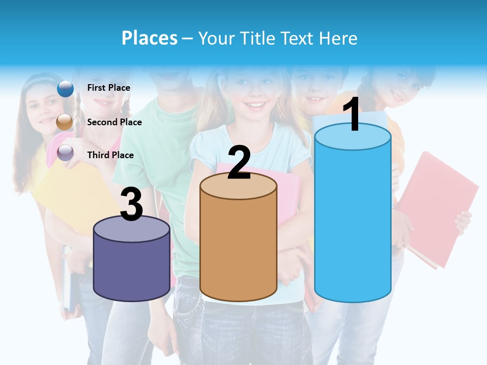 Kid Cheerful Friendship PowerPoint Template