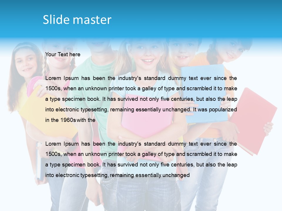 Kid Cheerful Friendship PowerPoint Template