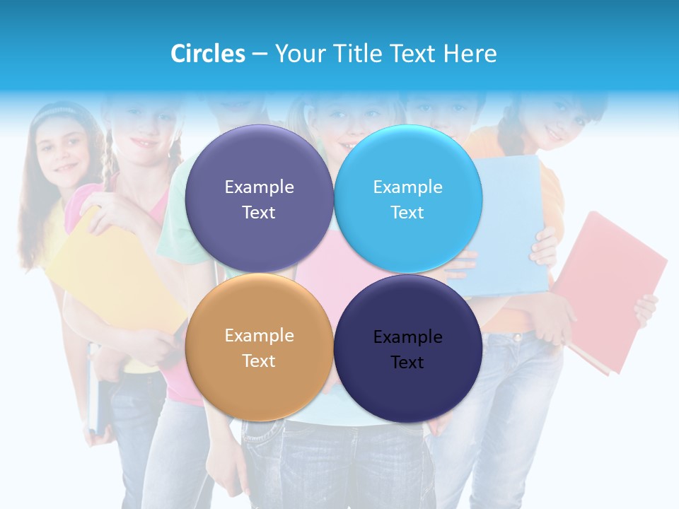 Kid Cheerful Friendship PowerPoint Template