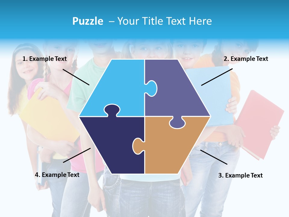 Kid Cheerful Friendship PowerPoint Template