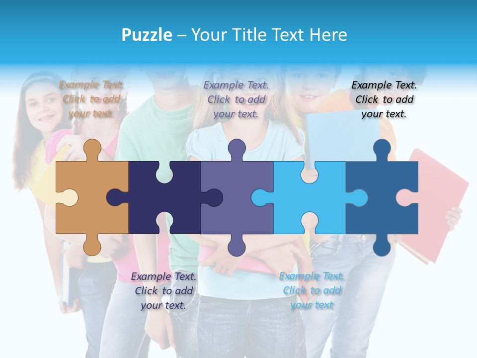 Kid Cheerful Friendship PowerPoint Template