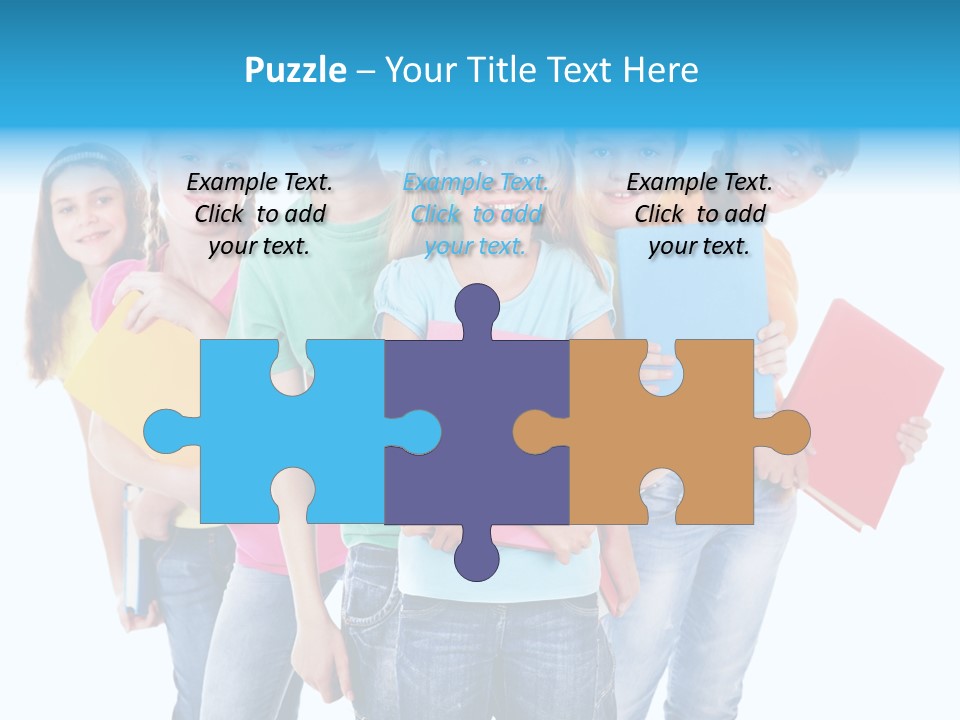 Kid Cheerful Friendship PowerPoint Template