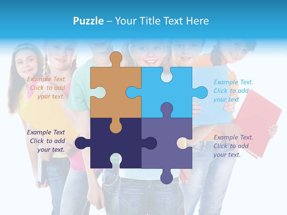 Kid Cheerful Friendship PowerPoint Template