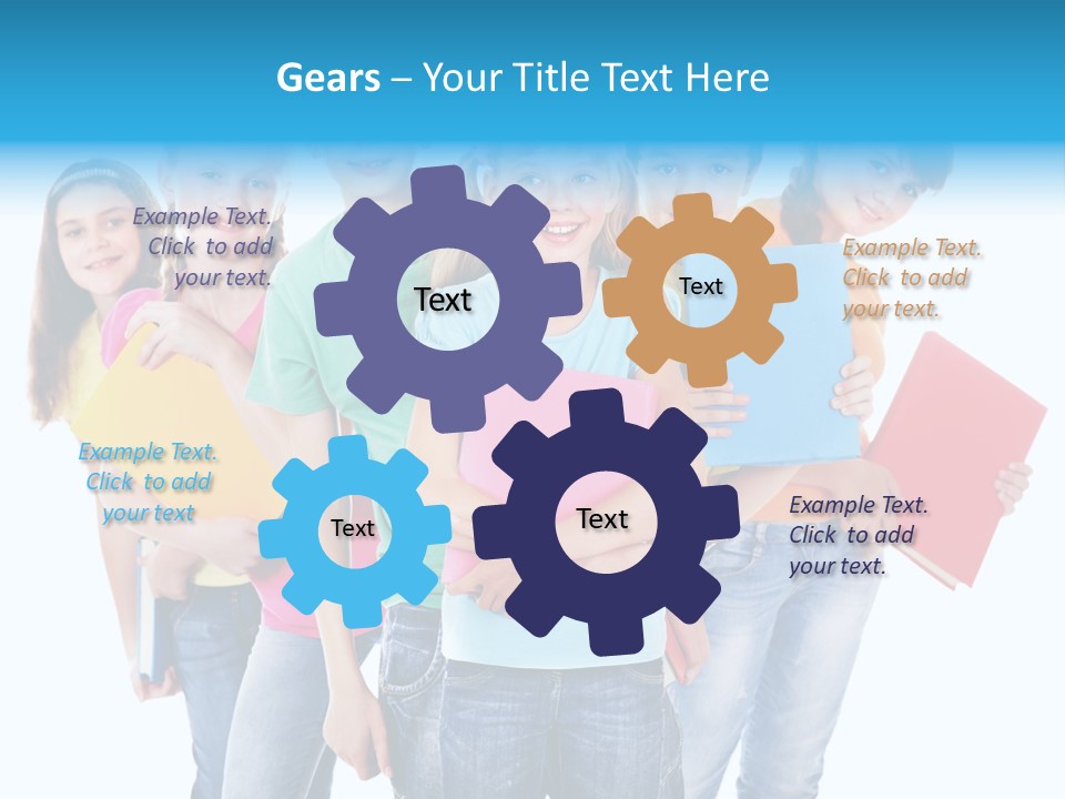 Kid Cheerful Friendship PowerPoint Template