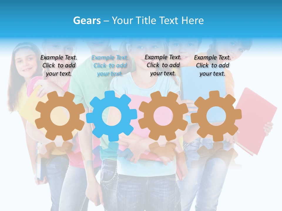 Kid Cheerful Friendship PowerPoint Template