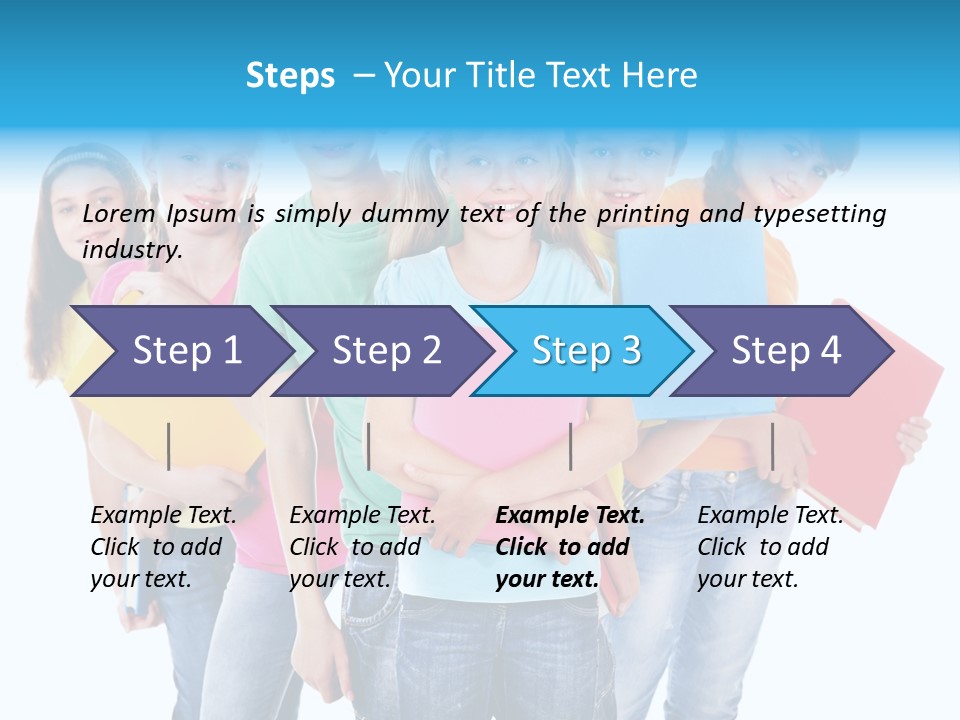 Kid Cheerful Friendship PowerPoint Template
