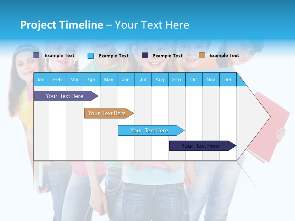 Kid Cheerful Friendship PowerPoint Template