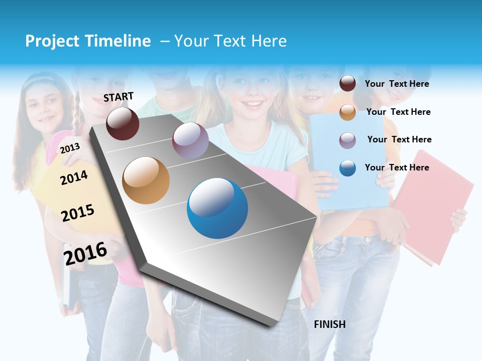 Kid Cheerful Friendship PowerPoint Template