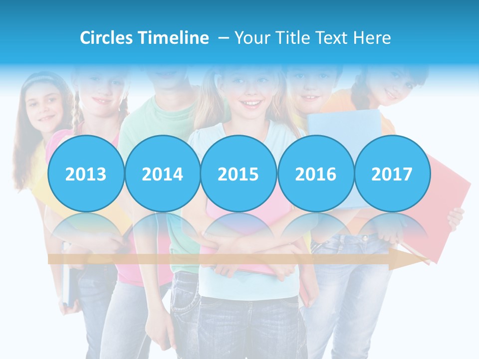 Kid Cheerful Friendship PowerPoint Template
